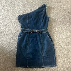 Ramy Brook one shoulder denim dress